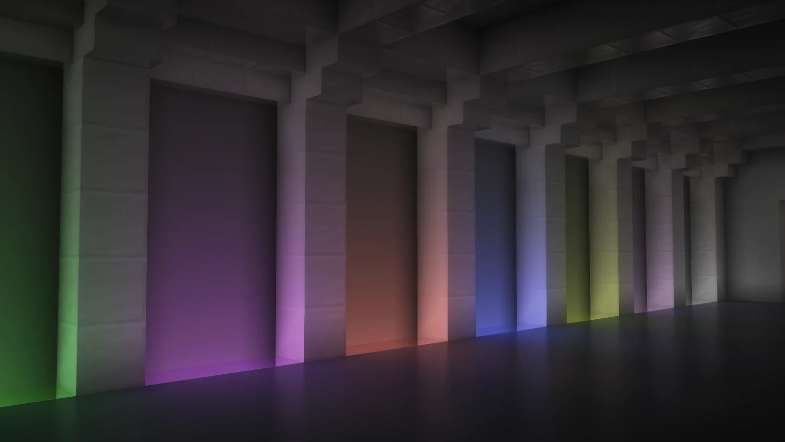 Complementary Reimagined 官方图库：多色光照展示